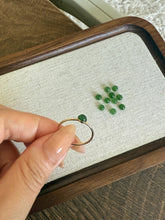 Load image into Gallery viewer, Madison Green Nephrite Jade Ring Ring