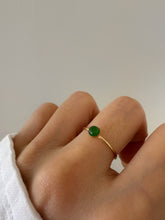Load image into Gallery viewer, Madison Green Nephrite Jade Ring Ring