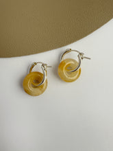Load image into Gallery viewer, Kate Yellow Topaz S925 Sterling Silver Huggie Earring