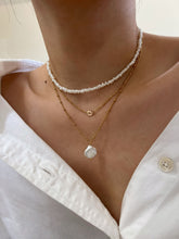 Load image into Gallery viewer, Thea Alphabet Letter Charm Cable Chain Necklace
