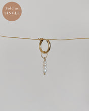 Load image into Gallery viewer, Hailey Pearl Huggie Hoop Earring