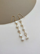 Load image into Gallery viewer, Layla Pearl Dangle Statement Earring