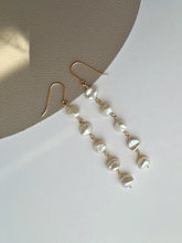 Load image into Gallery viewer, Layla Pearl Dangle Statement Earring