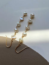 Load image into Gallery viewer, Layla Pearl Dangle Statement Earring
