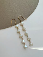 Load image into Gallery viewer, Layla Pearl Dangle Statement Earring