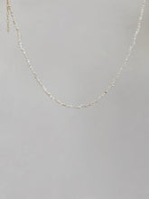 Load image into Gallery viewer, Dia Beaded Pearl 14K Gold Choker Necklace
