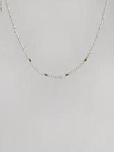 Load image into Gallery viewer, Brienna Green Diopside Mini Beaded Pearl Layering Choker Necklace