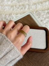 Load image into Gallery viewer, Caramel Saddle Nephrite Jade Ring (C)

