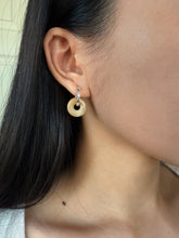 Load image into Gallery viewer, Kate Yellow Topaz S925 Sterling Silver Huggie Earring
