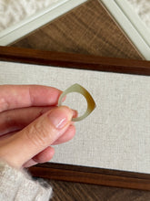 Load image into Gallery viewer, Caramel Saddle Nephrite Jade Ring (C)
