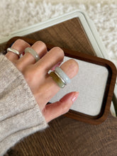 Load image into Gallery viewer, Caramel Saddle Nephrite Jade Ring (C)
