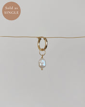 Load image into Gallery viewer, Hailey Pearl Huggie Hoop Earring
