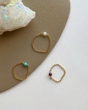 Load image into Gallery viewer, Kath Gemstone Chain Dainty Ring
