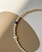 Load image into Gallery viewer, Cheryl Lapis lazuli Choker Necklace Adjustable
