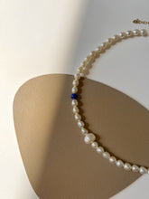 Load image into Gallery viewer, Cheryl Lapis lazuli Choker Necklace Adjustable
