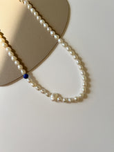 Load image into Gallery viewer, Cheryl Lapis lazuli Choker Necklace Adjustable
