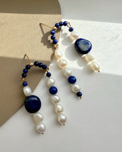 Load image into Gallery viewer, Lapis lazuli Statement Earring Limited Edition
