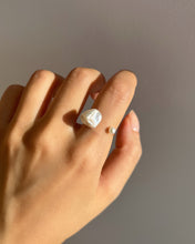 Load image into Gallery viewer, Charlotte 14K Gold Freshwater Pearl Ring Adjustable
