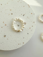 Load image into Gallery viewer, Simple 14K Gold Mini Beaded Pearl Ring
