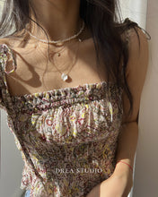 Load image into Gallery viewer, Dia Beaded Pearl 14K Gold Choker Necklace
