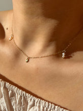 Load image into Gallery viewer, Giselle 14k Gold-Filled Heart Pearl Necklace Choker
