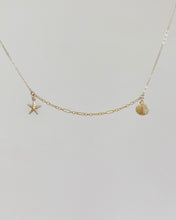 Load image into Gallery viewer, Mira 14K Gold-Filled Shell and Starfish Necklace
