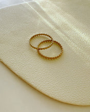 Load image into Gallery viewer, Flat Beaded Ball 14K Gold Ring Minimal Ring
