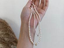 Load image into Gallery viewer, Mag Mini Beaded Pearl Choker Necklaces with Ball Pendant
